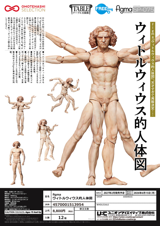 0615    【FREEing】  テーブル美術館 figma ウィトルウィウス的人体図